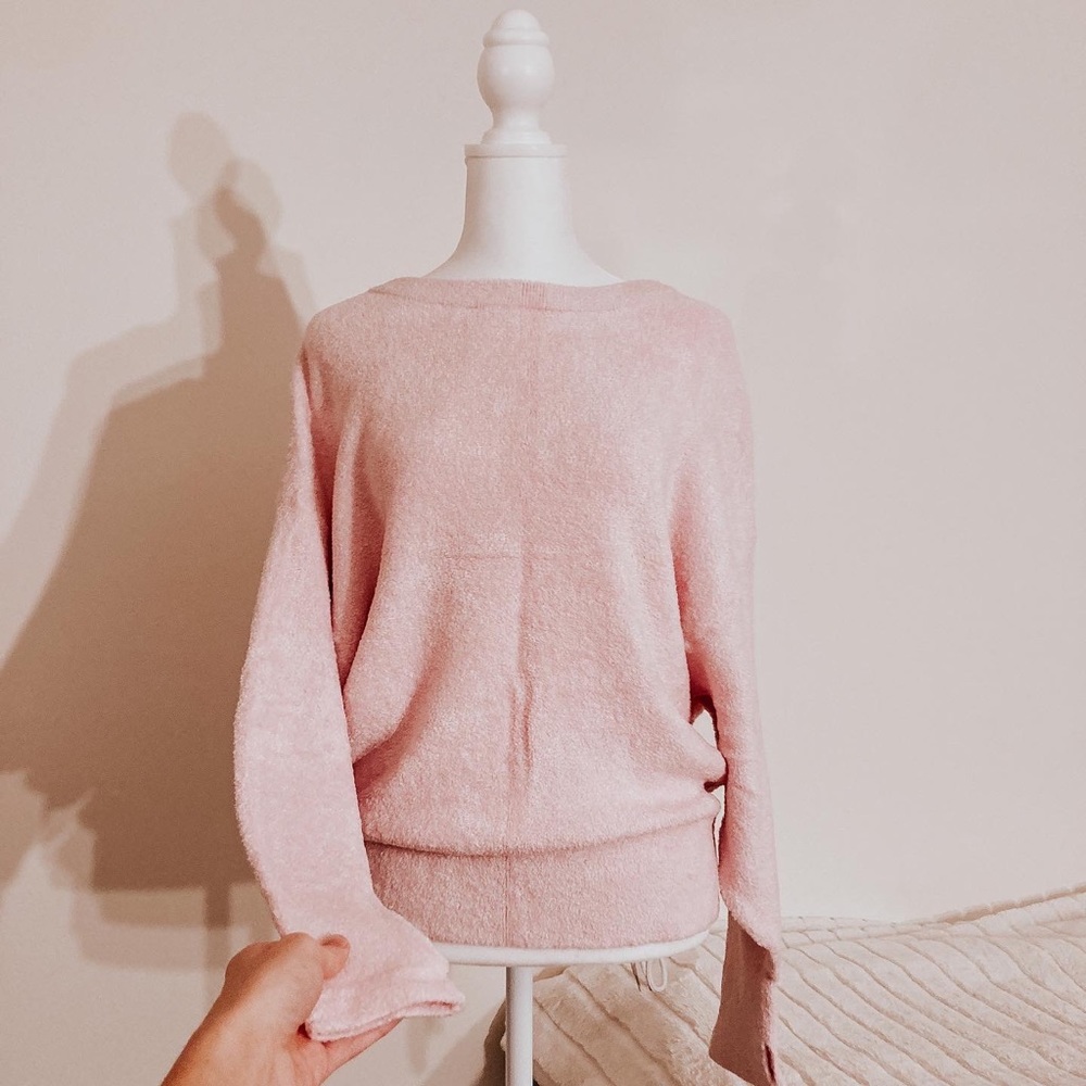 Express Batwing Fuzzy Sweater - Picture 1 of 8